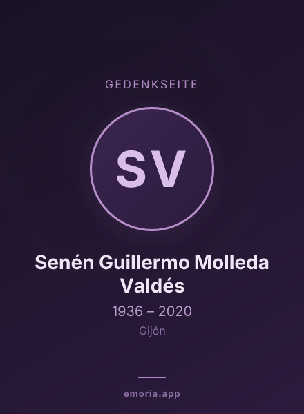 Gedenkportrait von Senén Guillermo Molleda Valdés