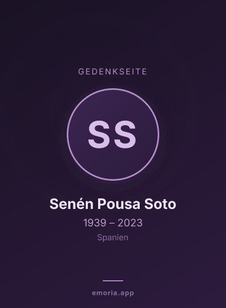 Gedenkportrait von Senén Pousa Soto