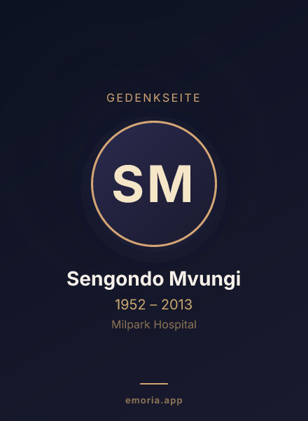 Gedenkportrait von Sengondo Mvungi