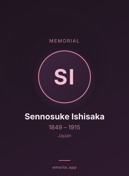 Memorial portrait of Sennosuke Ishisaka