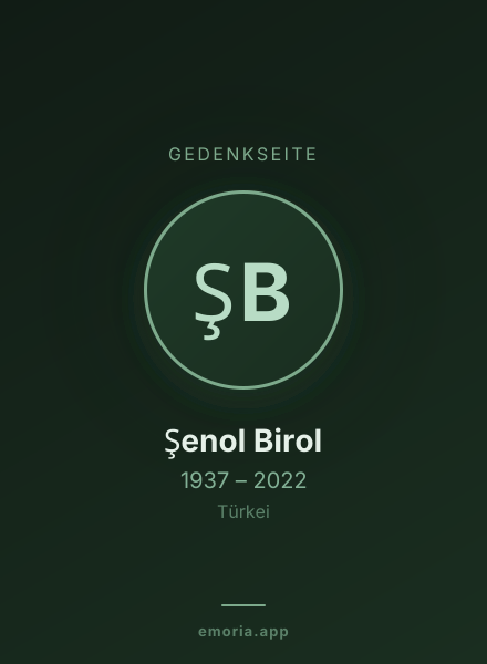 Gedenkportrait von Şenol Birol