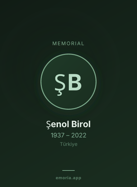 Memorial portrait of Şenol Birol