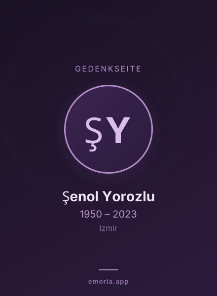 Gedenkportrait von Şenol Yorozlu