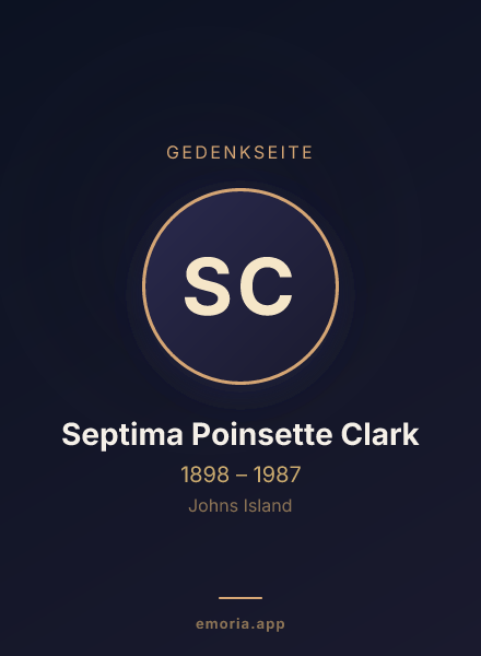 Gedenkportrait von Septima Poinsette Clark
