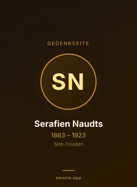 Gedenkportrait von Serafien Naudts