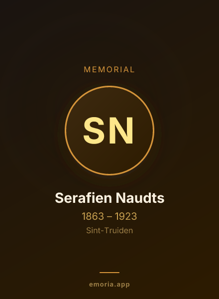 Memorial portrait of Serafien Naudts