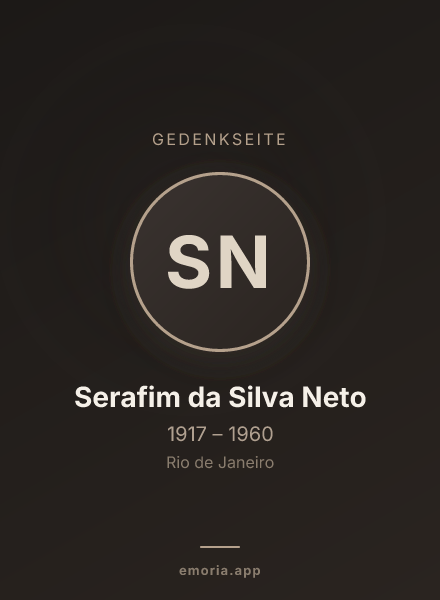 Gedenkportrait von Serafim da Silva Neto