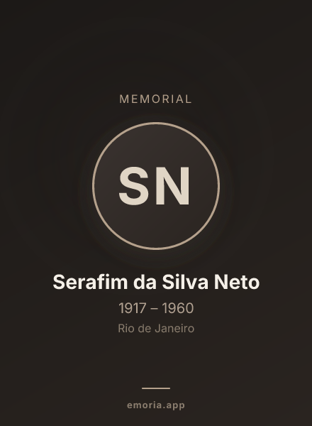 Memorial portrait of Serafim da Silva Neto