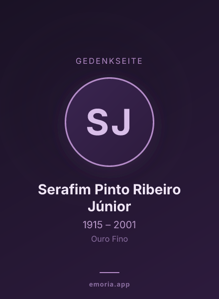 Gedenkportrait von Serafim Pinto Ribeiro Júnior