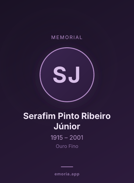 Memorial portrait of Serafim Pinto Ribeiro Júnior