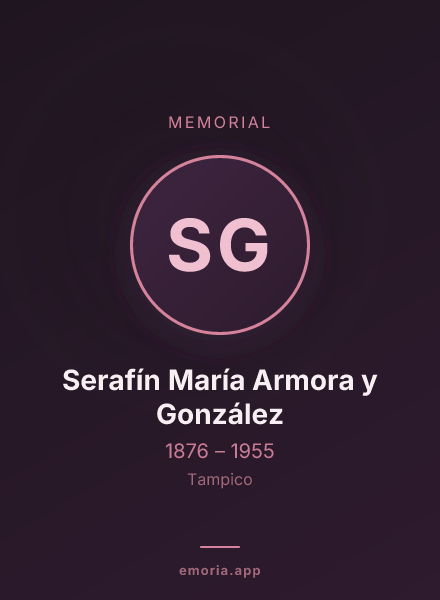 Memorial portrait of Serafín María Armora y González