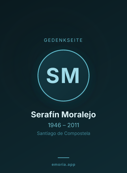 Gedenkportrait von Serafín Moralejo