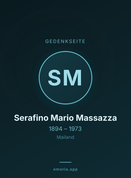 Gedenkportrait von Serafino Mario Massazza