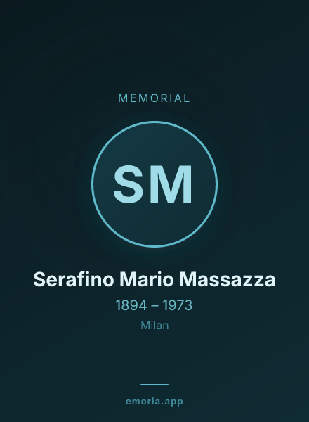 Memorial portrait of Serafino Mario Massazza