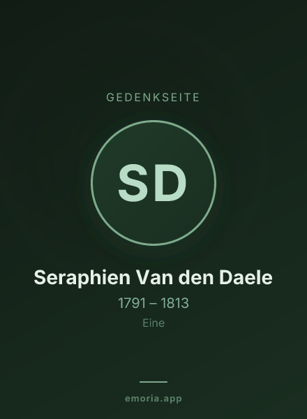 Gedenkportrait von Seraphien Van den Daele