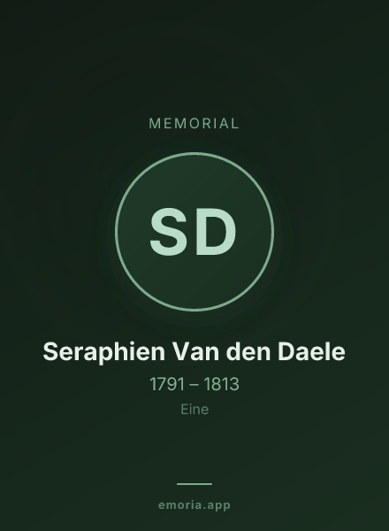 Memorial portrait of Seraphien Van den Daele