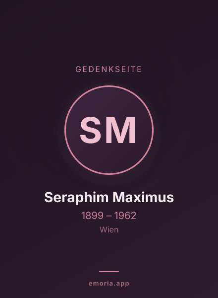 Gedenkportrait von Seraphim Maximus