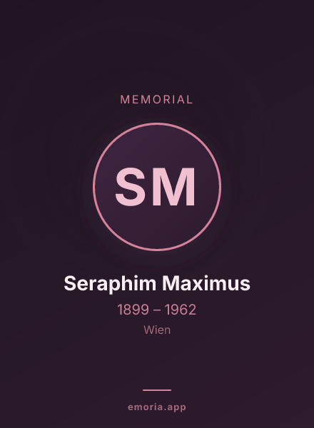 Memorial portrait of Seraphim Maximus