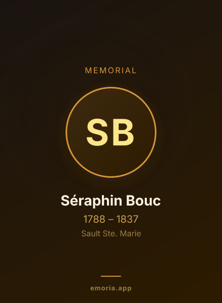 Memorial portrait of Séraphin Bouc