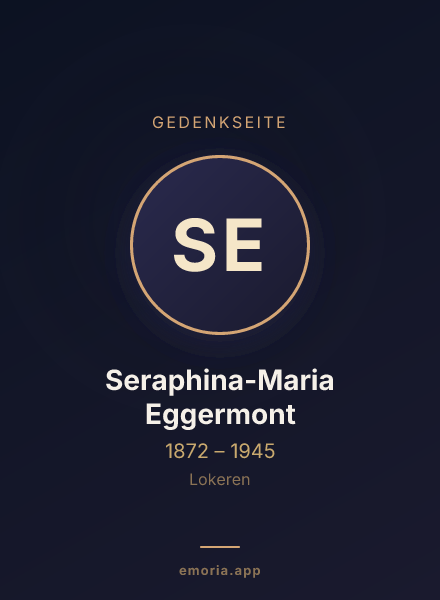 Gedenkportrait von Seraphina-Maria Eggermont