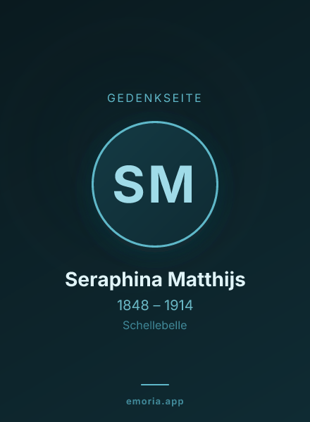 Gedenkportrait von Seraphina Matthijs