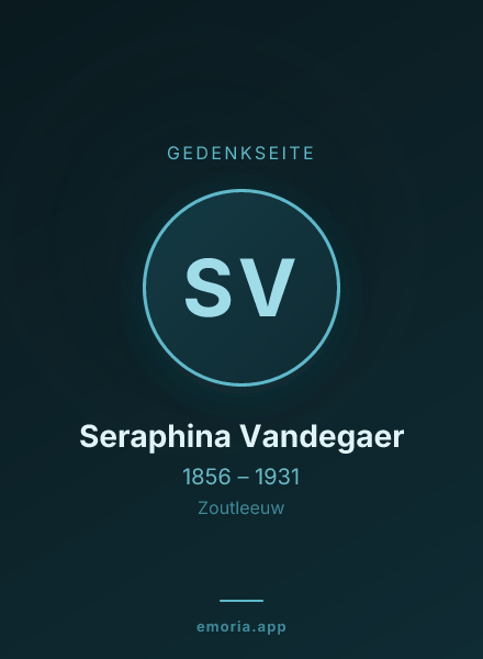 Gedenkportrait von Seraphina Vandegaer