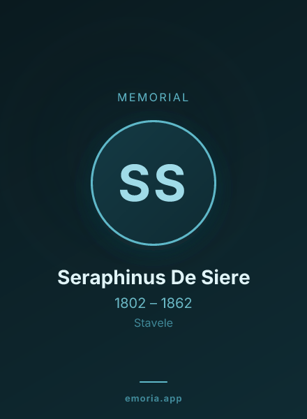 Memorial portrait of Seraphinus De Siere