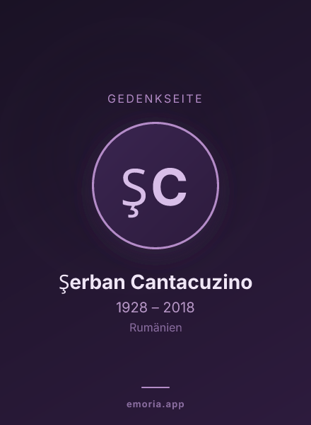 Gedenkportrait von Şerban Cantacuzino