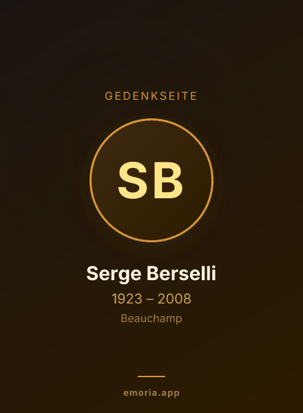 Gedenkportrait von Serge Berselli