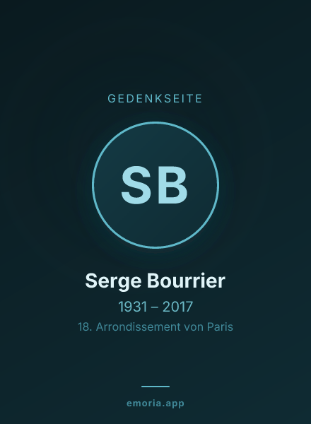 Gedenkportrait von Serge Bourrier