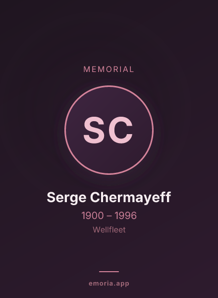 Memorial portrait of Serge Chermayeff