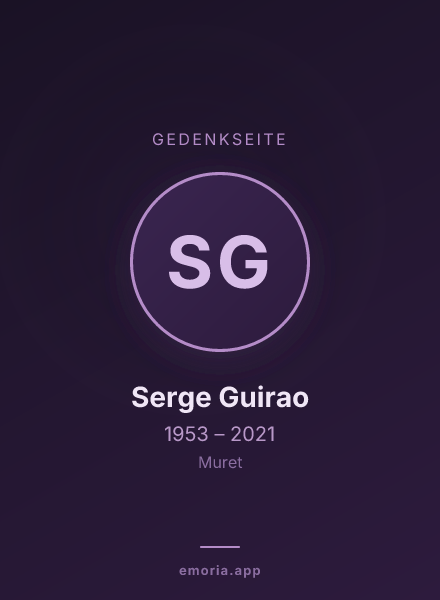 Gedenkportrait von Serge Guirao