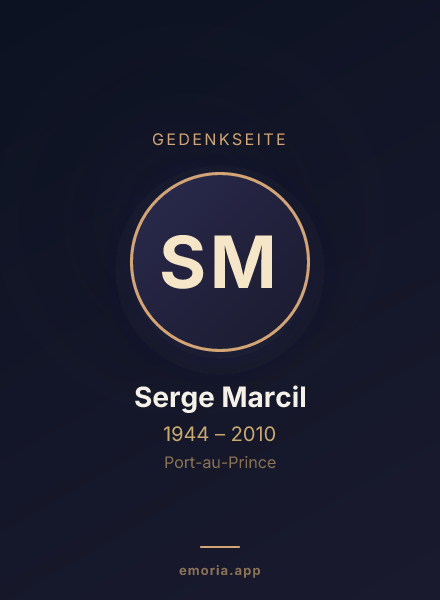 Gedenkportrait von Serge Marcil