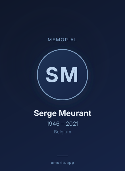 Memorial portrait of Serge Meurant