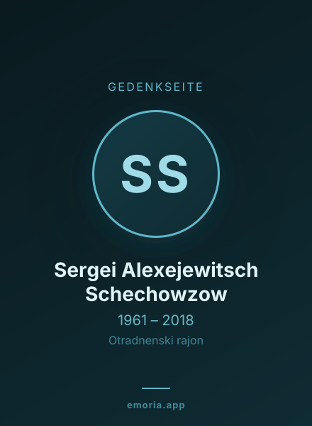 Gedenkportrait von Sergei Alexejewitsch Schechowzow
