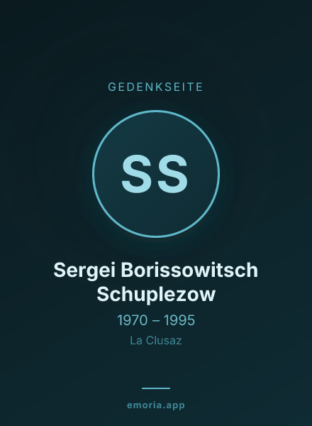 Gedenkportrait von Sergei Borissowitsch Schuplezow