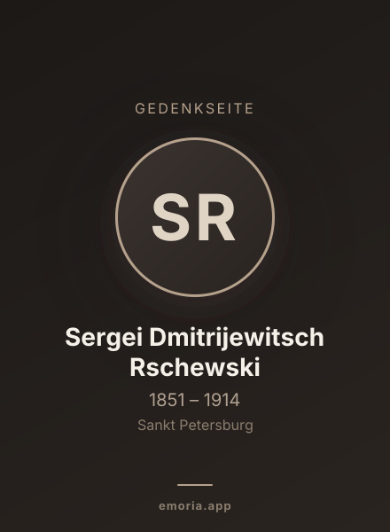 Gedenkportrait von Sergei Dmitrijewitsch Rschewski