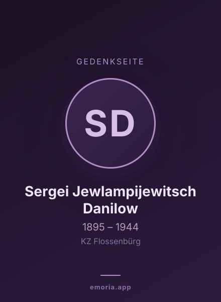 Gedenkportrait von Sergei Jewlampijewitsch Danilow