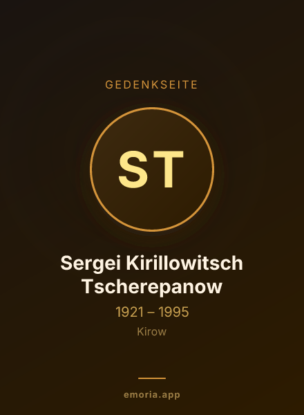 Gedenkportrait von Sergei Kirillowitsch Tscherepanow