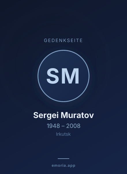 Gedenkportrait von Sergei Muratov
