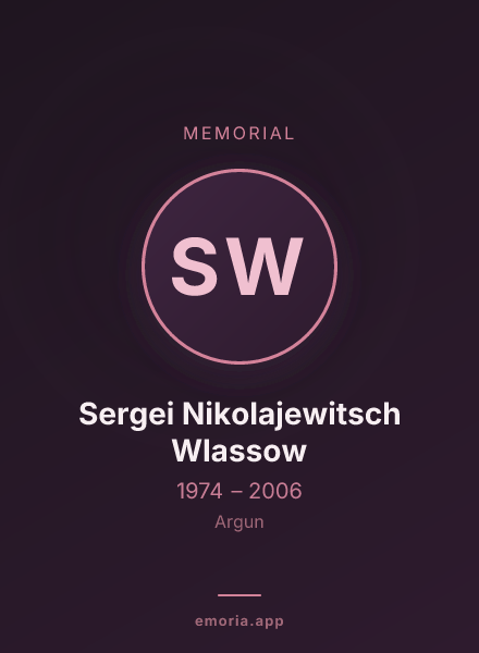 Memorial portrait of Sergei Nikolajewitsch Wlassow