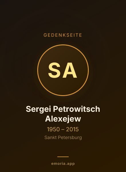 Gedenkportrait von Sergei Petrowitsch Alexejew