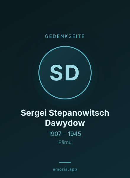 Gedenkportrait von Sergei Stepanowitsch Dawydow