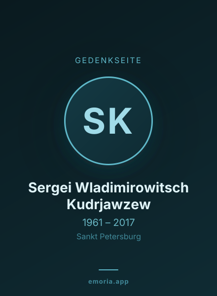 Gedenkportrait von Sergei Wladimirowitsch Kudrjawzew