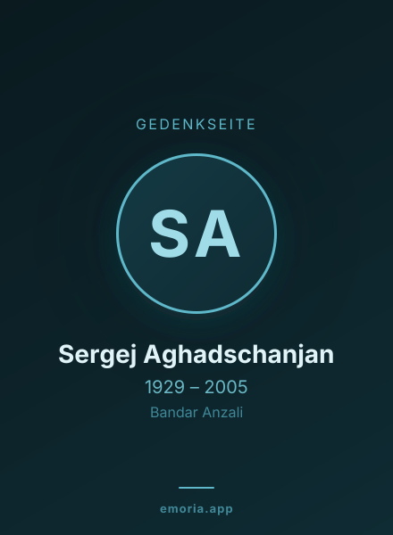 Gedenkportrait von Sergej Aghadschanjan