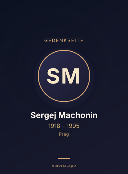 Gedenkportrait von Sergej Machonin
