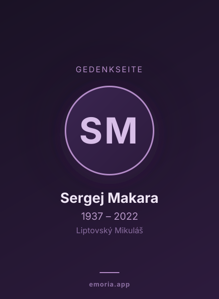 Gedenkportrait von Sergej Makara