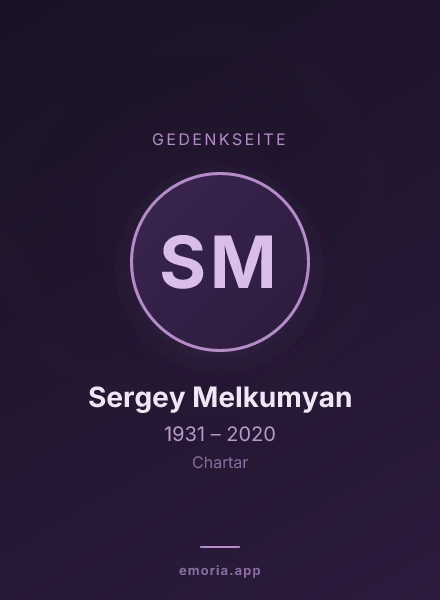 Gedenkportrait von Sergey Melkumyan