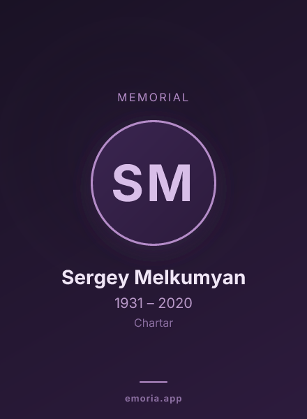 Memorial portrait of Sergey Melkumyan