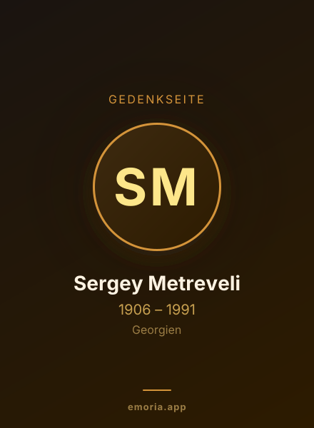 Gedenkportrait von Sergey Metreveli